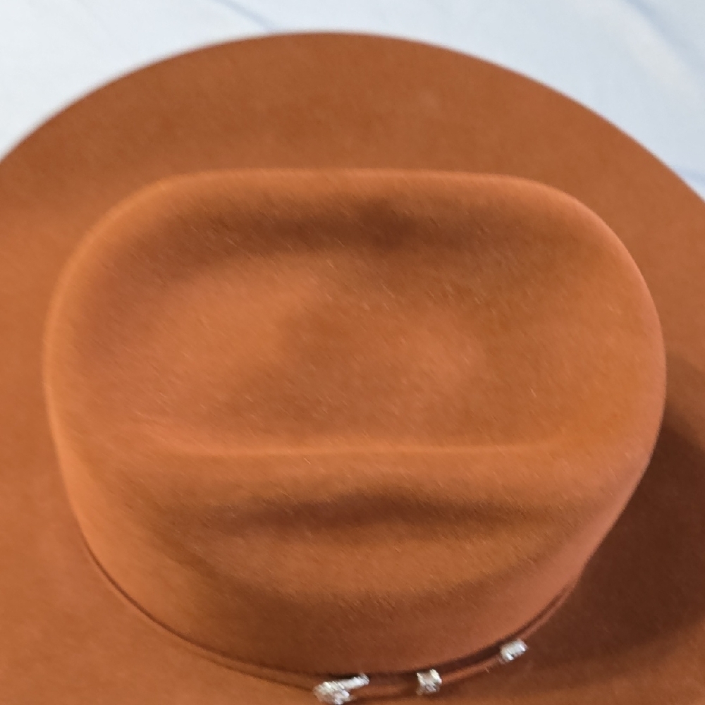 Resistol 6x Cody Johnson Rust Felt Pre Shaped 7 1/8 Hat - Picture 9 of 12